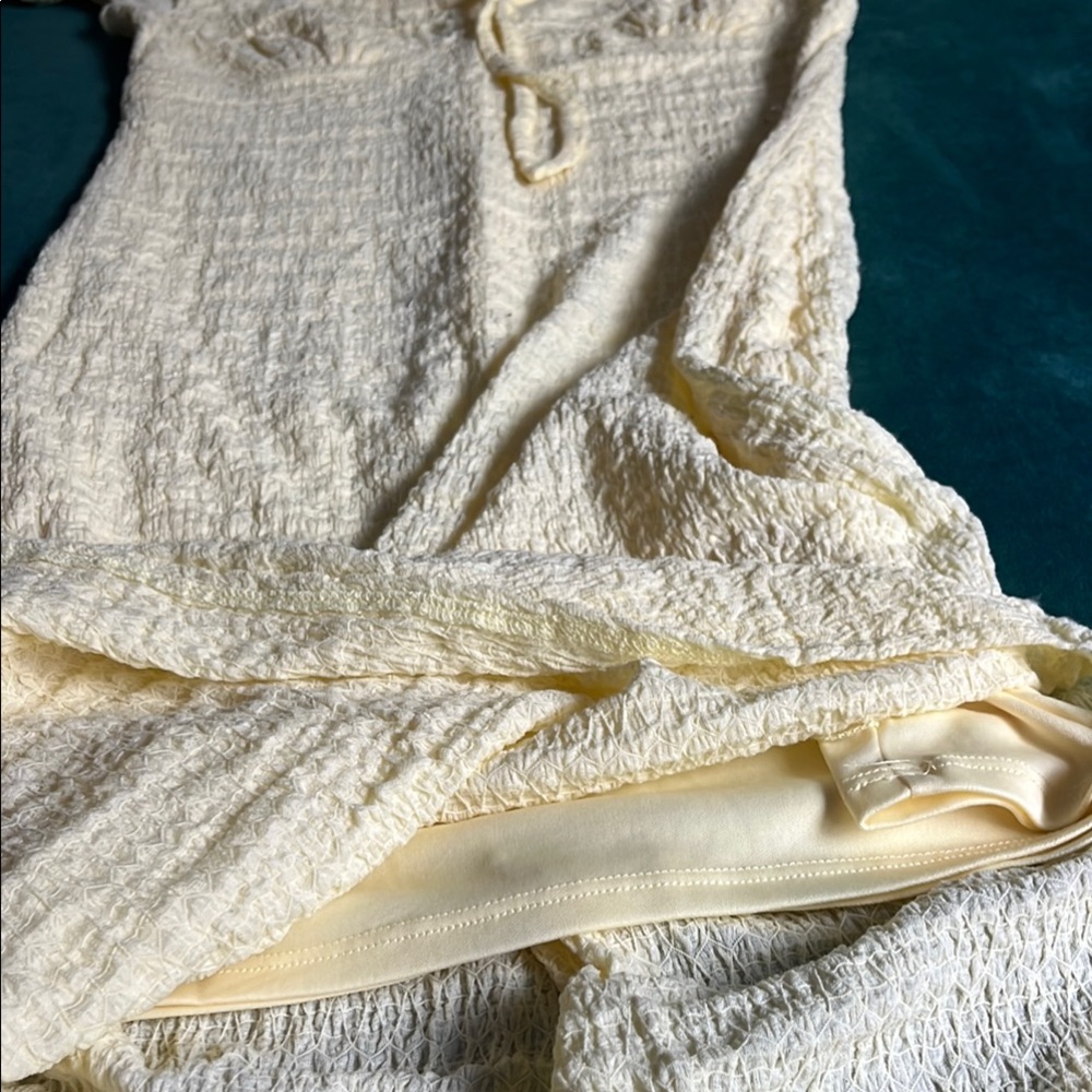 Yellow Maxi Dress with Cap Sleeves - Picture 6 of 6